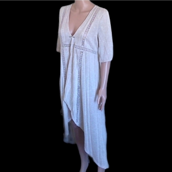 Rue 21 Lace Insert Cover Up Cream Size Medium - Picture 11 of 12